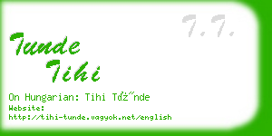 tunde tihi business card